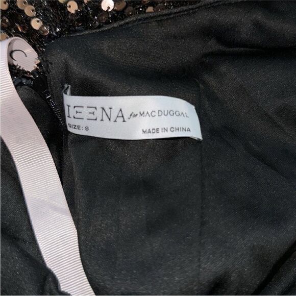 Mac Duggal NWT COWL BACK BOAT NECK SEQUINED EVENING GOWN in Bronze Size 8 - Picture 10 of 10